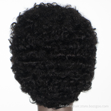 Wholesale Brazilian Hair Wigs for Black Woman Water Weave Machine Made Bob Wig Short Curl  Virgin Cuticle Aligned Hair